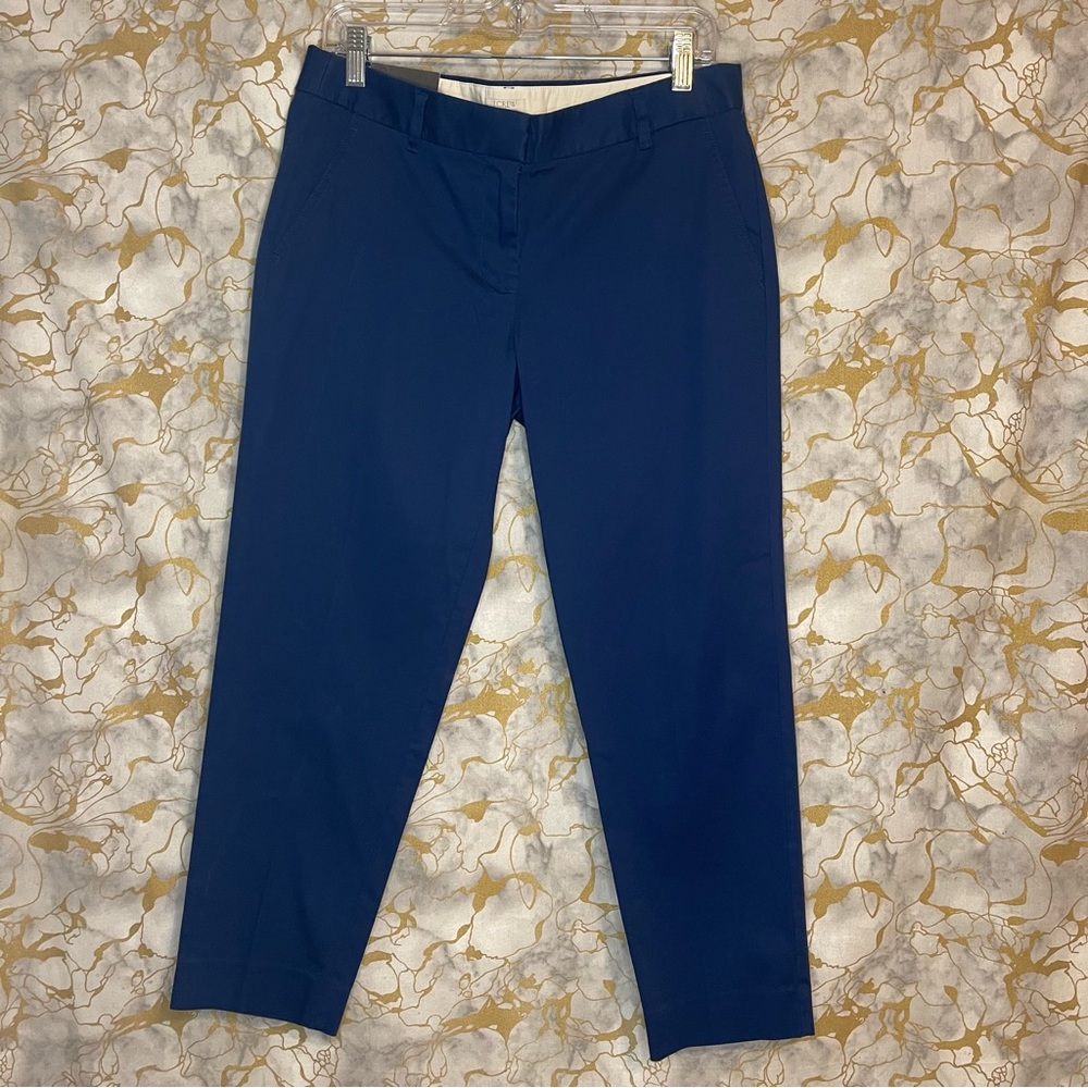 J. Crew Skimmer Pant City Fit Blue Women's Size 8